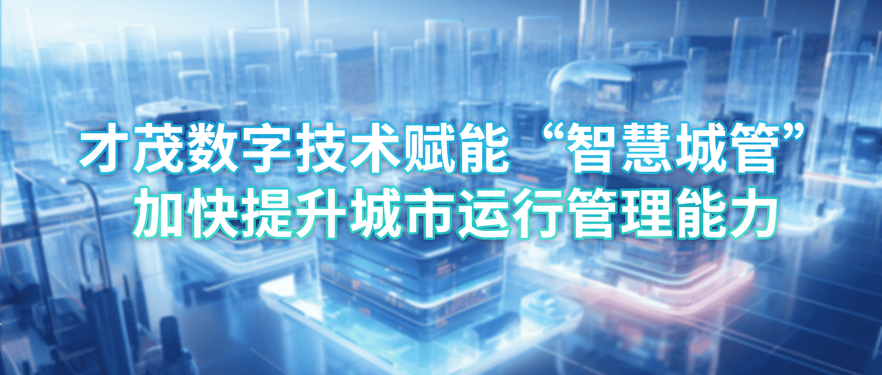 才茂數(shù)字技術(shù)賦能“智慧城管”，加快提升城市運(yùn)行管理能力
